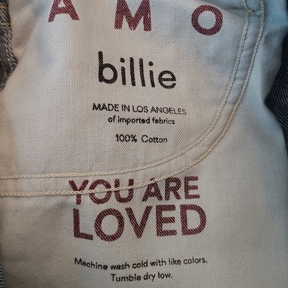 AMO Billie High Rise Cropped Denim Jean Jeans Size 27 - Picture 11 of 12